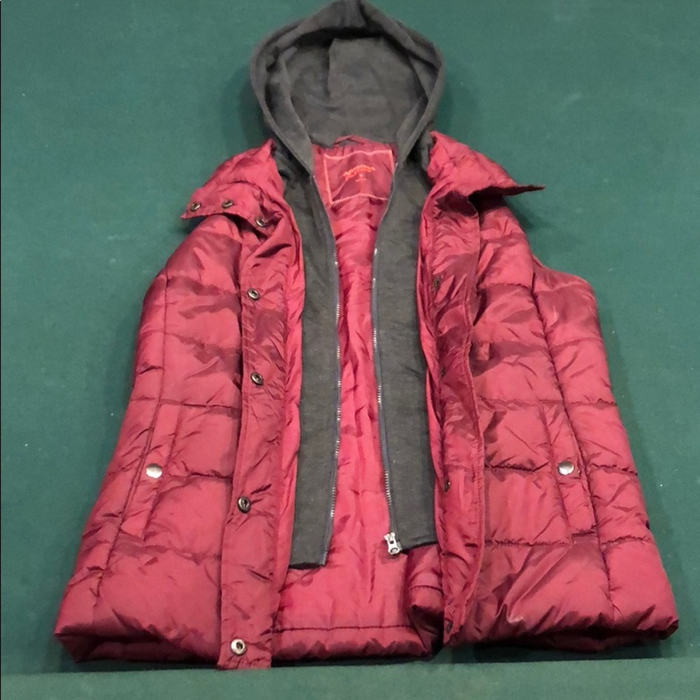 Burgundy vest
